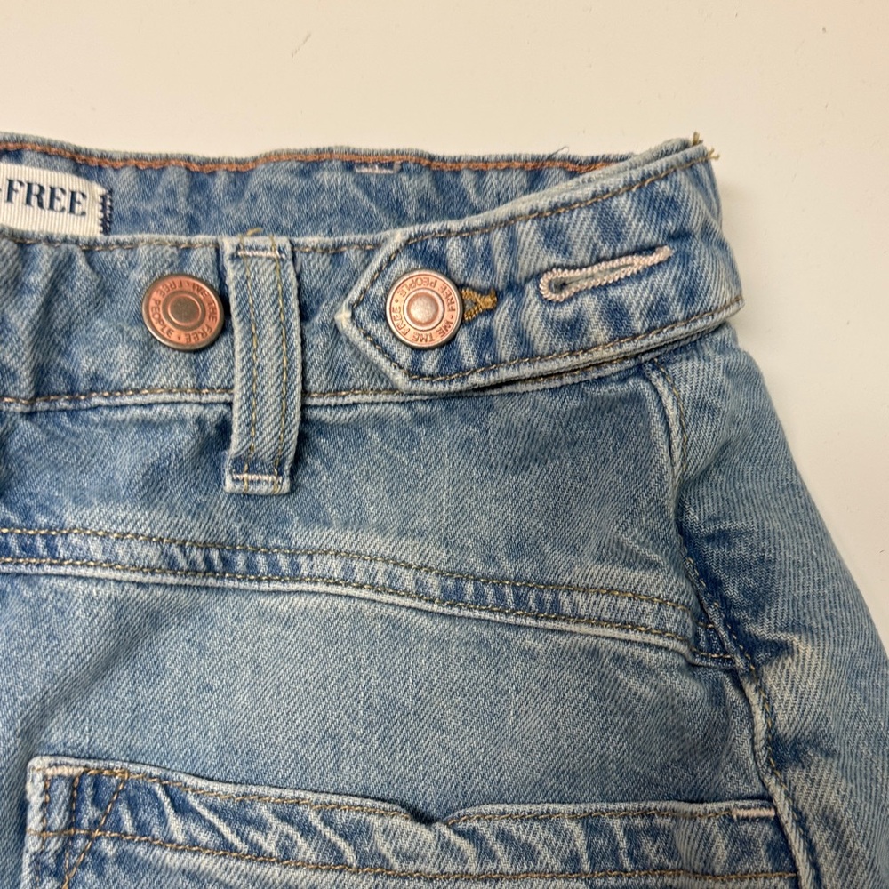 Free People Denim Blue Jean Shorts size 28 - Picture 3 of 5